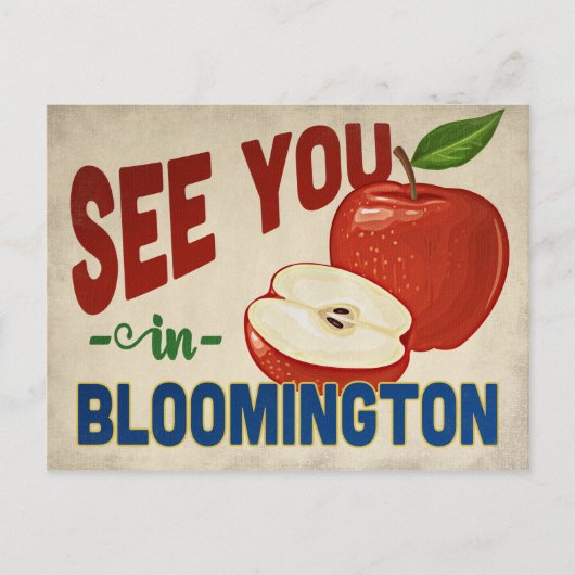 Bloomington Minnesota Apple - Vintage Travel Briefkaart (Voorkant)