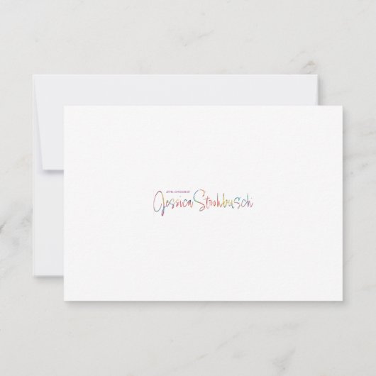 Bloomish bedankje / briefkaart (Achterkant)