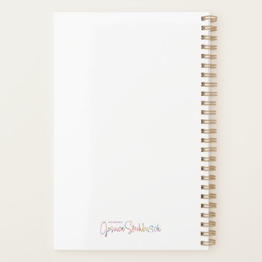 Bloomish planner (Achterkant)