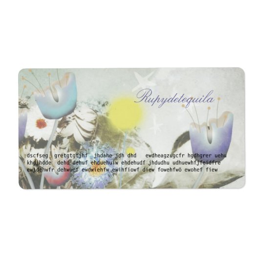 Bloomlabel Etiket (Voorkant)