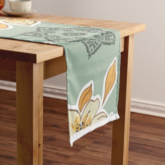 Blooms and Mandalas Table Runner Lange Tafelloper (Voorbeeld)