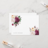 blooms bloemenplatte notitiekaart (Voorkant / Achterkant in situ)