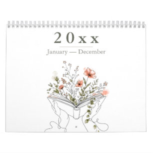 Blooms Book Botanische Lijnkunst Kalender