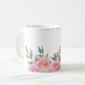 "Blooms dans une coupe : Mug d'élégance florale" (Devant gauche)
