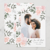 Blooms du jardin Enregistrer le Carte de remerciem (Devant / Derrière)