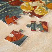 Blooms of Grace: Tulpenschoonheid Legpuzzel (Zijkant)