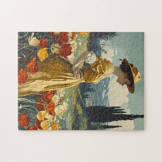 Blooms of Grace: Tulpenschoonheid Legpuzzel (Horizontaal)