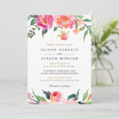 BLOOMS PEINTS Faire-part de mariage végétale (Debout devant)