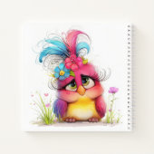 Bloomy Birdie Doodles Notitieboek (Achterkant)