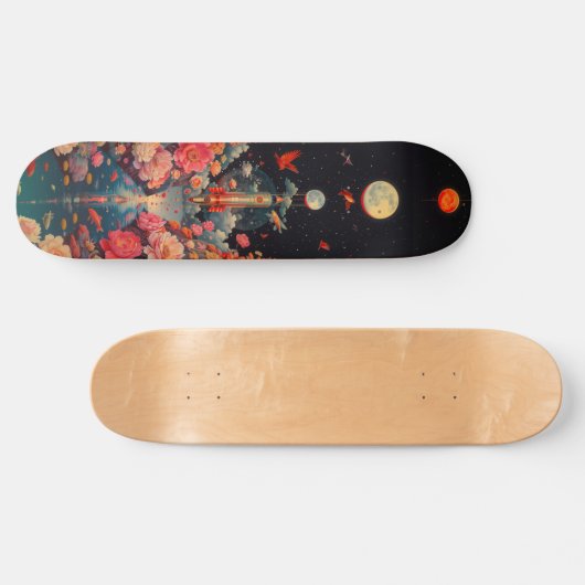 Bloomy ruimte skateboard (Horizontaal)