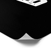 Blooo Funny Blue Ghost Pun Dark BG Poster (Hoek)