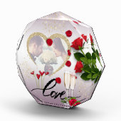 Bloque de fotos personalizado amor con flores fotoblokken (Rechts)