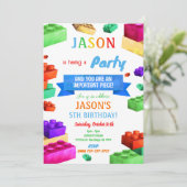 Bloquer Invitation d'anniversaire (Debout devant)