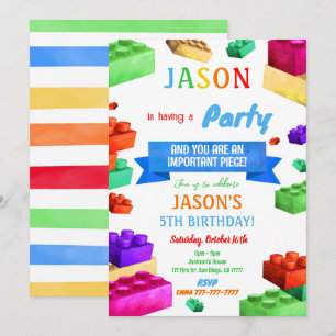 Bloquer Invitation d'anniversaire