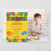 Bloquer Invitation Photo Anniversaire (Devant)