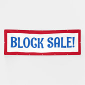 Bloquer la vente ! Bannière patriotique (Horizontal)