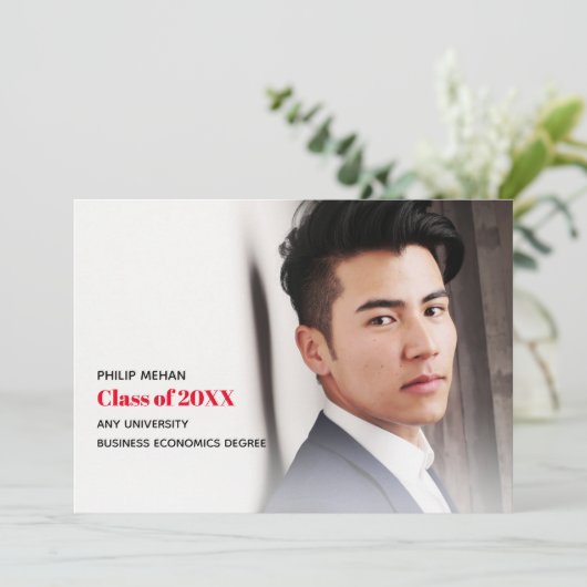 Bloquer Les Invitations De La Fête De Diplôme De P (Debout devant)