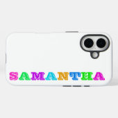 Bloquer les lettres avec votre nom | Coque de télé (Verso (horizontal))