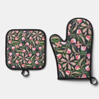 Blosappel Dikbekvink Ovenwant & Pannenlap Set