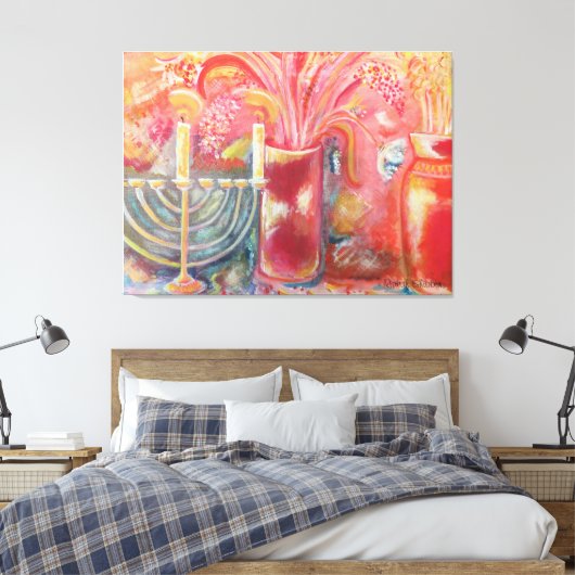 Blossom 2 canvas afdruk (Insitu (Slaapkamer))