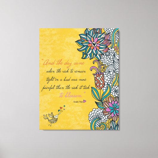 Blossom - Anais Nin Canvas (Voorkant)