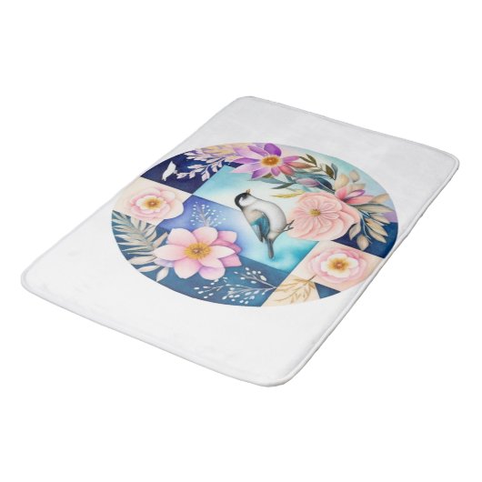 Blossom & Bird Badmat (Gekanteld)