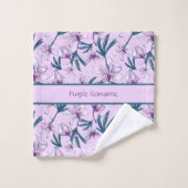 Blossom Bliser sur le pourpre doux (Gant de toilette)