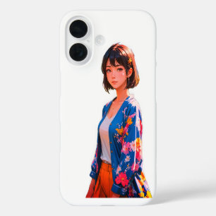Blossom Blue iPhone 16 Coque