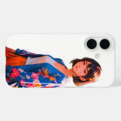 Blossom Blue iPhone 16 Coque (Verso (horizontal))