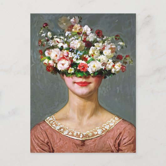 "Blossom Bonnet" Helen - Kunst & Bloemen Maatschap Briefkaart (Voorkant)