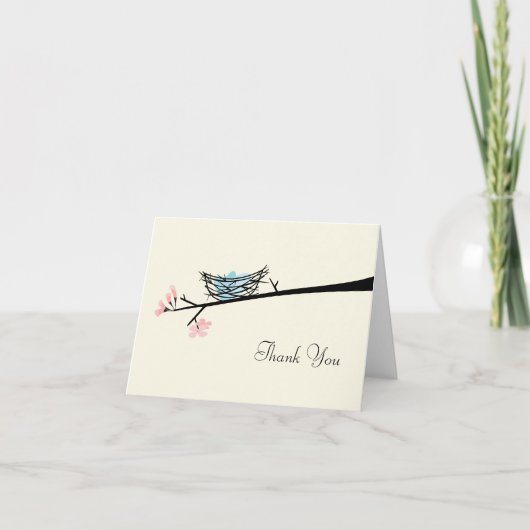 Blossom Branch en Nest Bedankt (Voorkant)