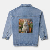 Blossom Bunny & Carrot Patch Jean Jasje  Denim Jacket (Achterkant)