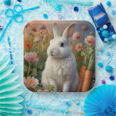 Blossom Bunny & Carrot Patch Paper Bord (Feest)