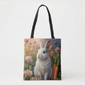 Blossom Bunny & Sac fourre-tout de patchs de carot (Devant)