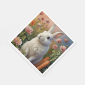 Blossom Bunny & Wortel Patch Papier Servet (Hoek)