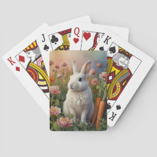 Blossom Bunny & Wortelveld Pokerkaarten
