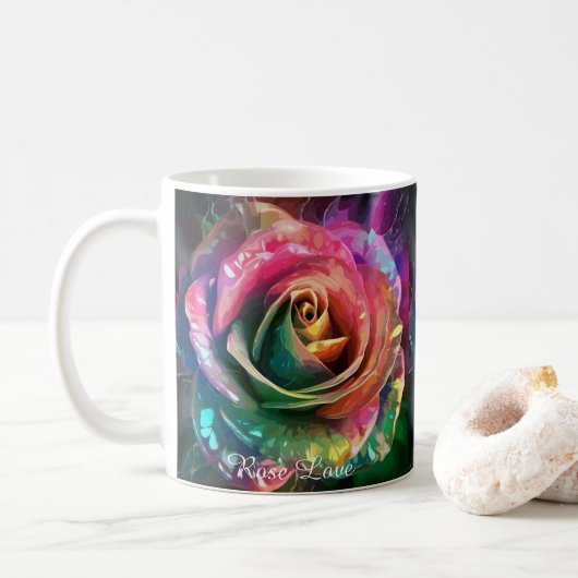 Blossom céleste : Mug classique Rose Alien, 325 ml (Avec donut)
