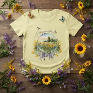Blossom Collector Wildflower Meadow Crystal Ball T-shirt