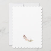 Blossom Crescent Première communion Invitation (Dos)