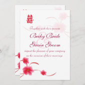 Blossom Double Happiness Kaart (Voorkant / Achterkant)