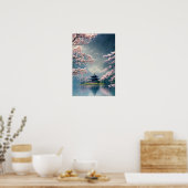 Blossom Dreams, tempel bij de rivier Poster (Keuken)