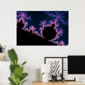 Blossom électrique - Poster fractal (Bureau à domicile)
