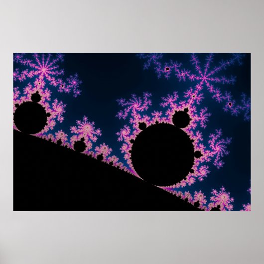 Blossom électrique - Poster fractal (Devant)