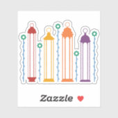 Blossom en lampions sticker (Vel)