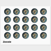 Blossom Envelope Seal Ronde Sticker (Vel)