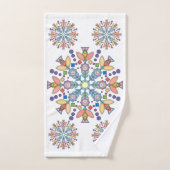 Blossom Geometry™ Bath Towel Set Bad Handdoek (Handdoek)