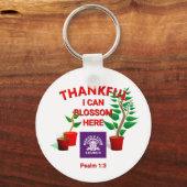 Blossom Geplant hier Christelijke kerk ADD LOGO Sleutelhanger (Voorkant)