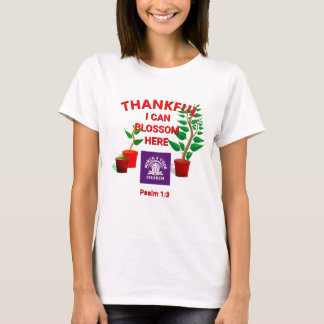 Blossom Geplant hier Christelijke kerk ADD LOGO T-shirt