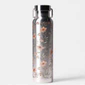 Blossom Hydration - Personalized Boho Floral Waterfles (Voorkant)