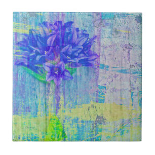 Blossom in Blue Violet Tegeltje